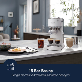 Dedica Duo Manuel Espresso Kahve Makinesi EC890.WI - 8