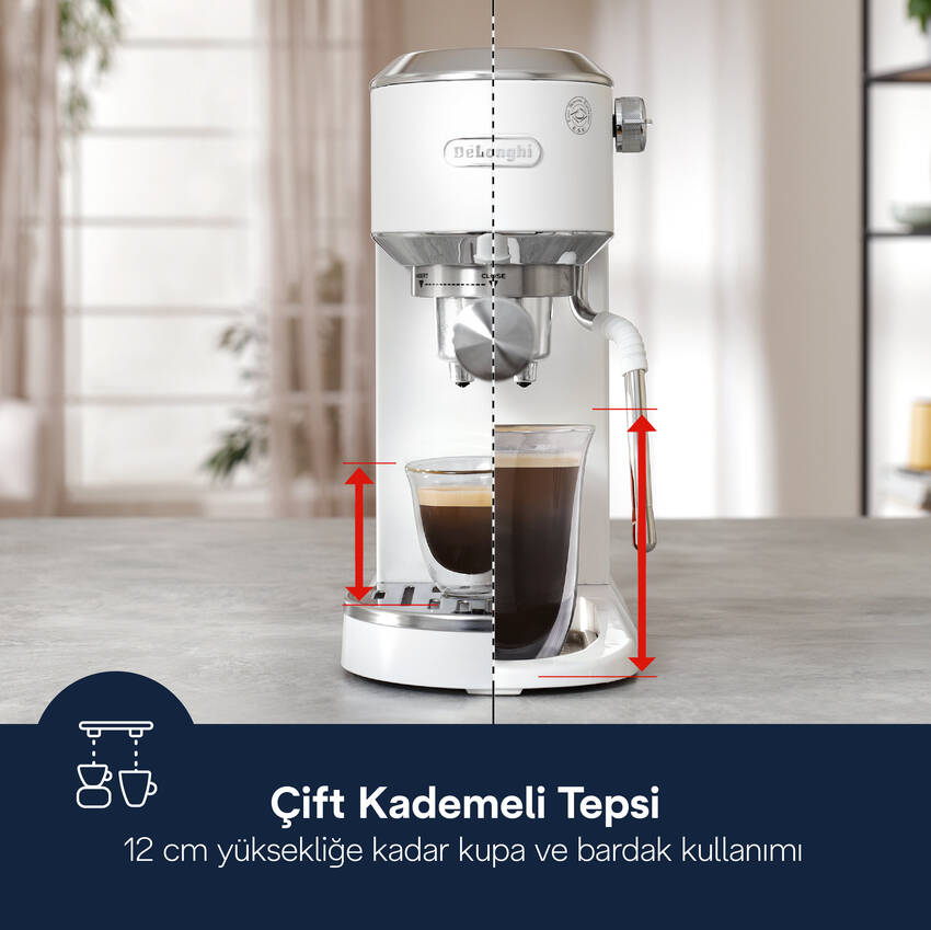 Dedica Duo Manuel Espresso Kahve Makinesi EC890.WI - 7