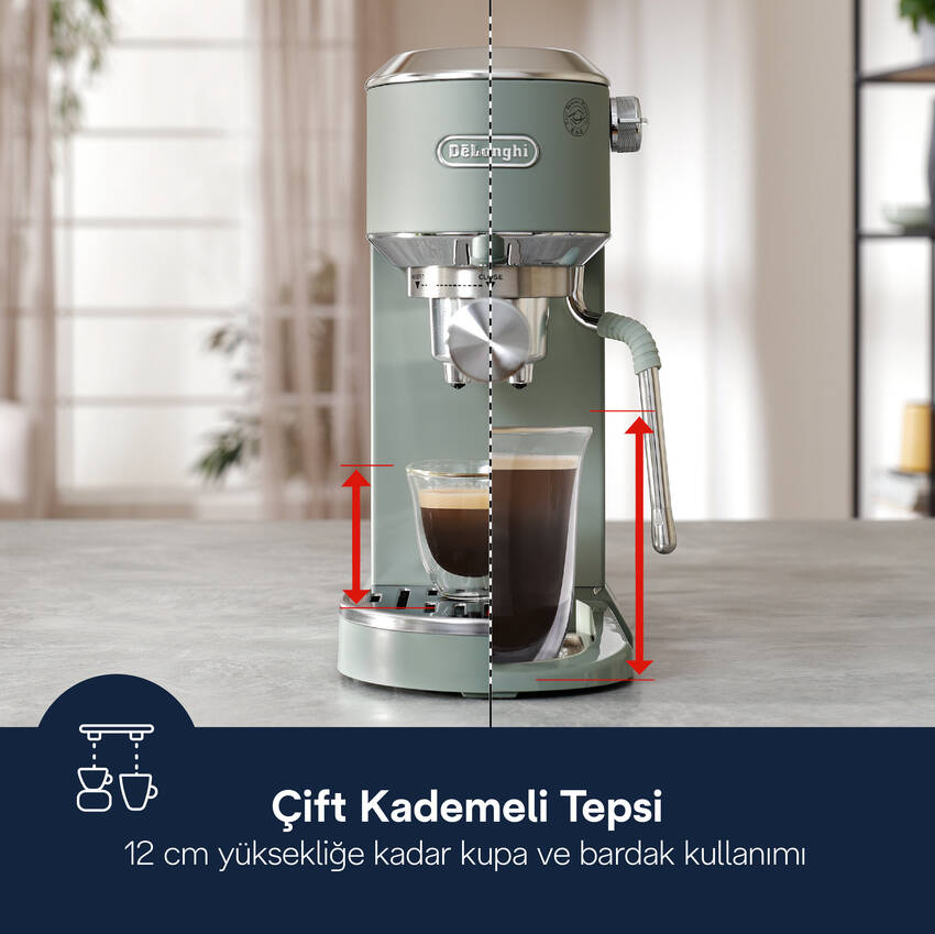 Dedica Duo Manuel Espresso Kahve Makinesi EC890.GR - 7