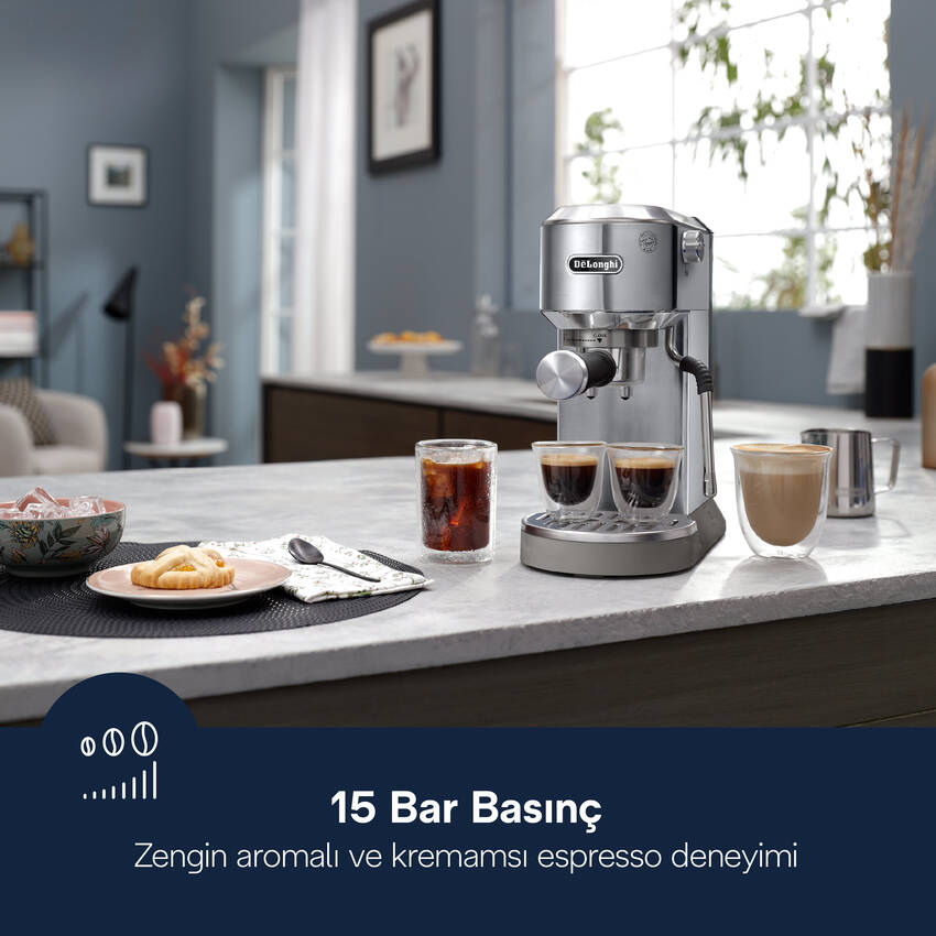 Dedica Duo Manuel Espresso Kahve Makinesi EC890.M - 8