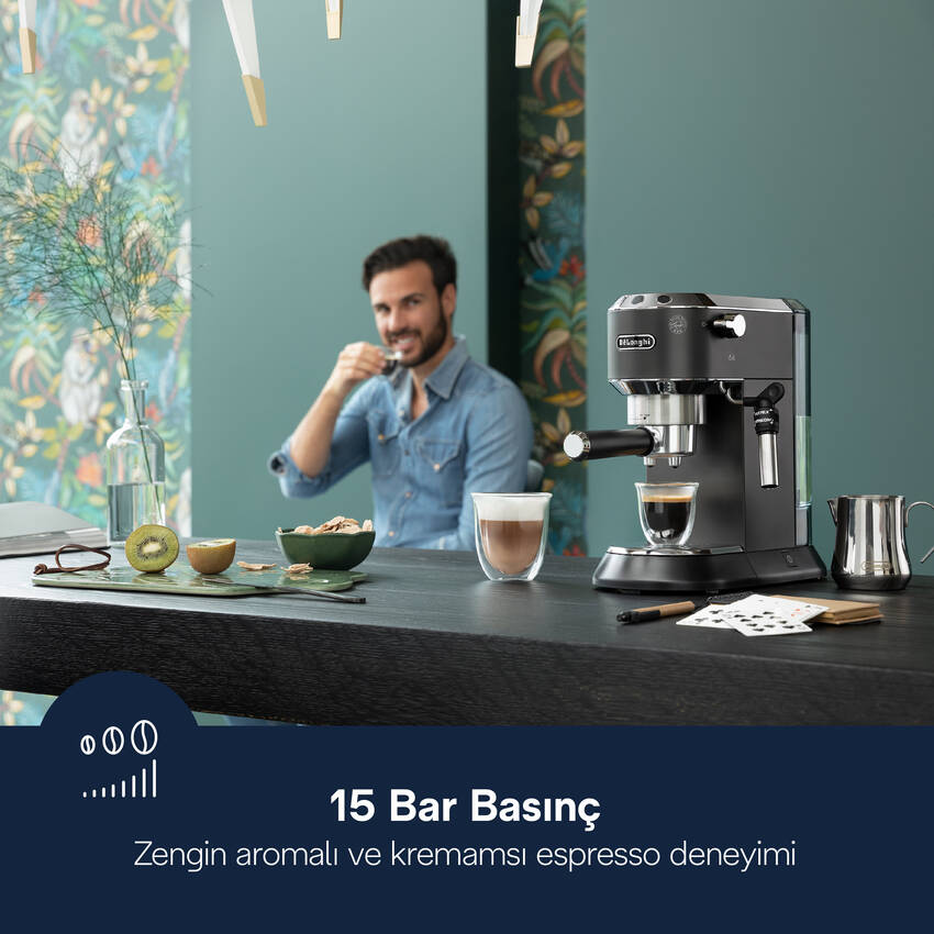Dedica, EC685.BK Manuel Espresso Kahve Makinesi - 3