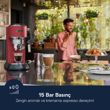 Dedica, EC685.R Manuel Espresso Kahve Makinesi - 3