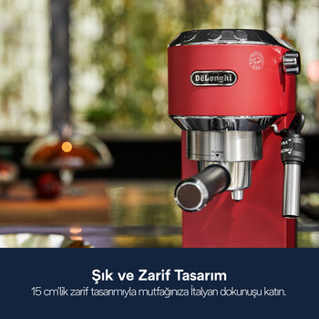 Dedica, EC685.R Manuel Espresso Kahve Makinesi - 4