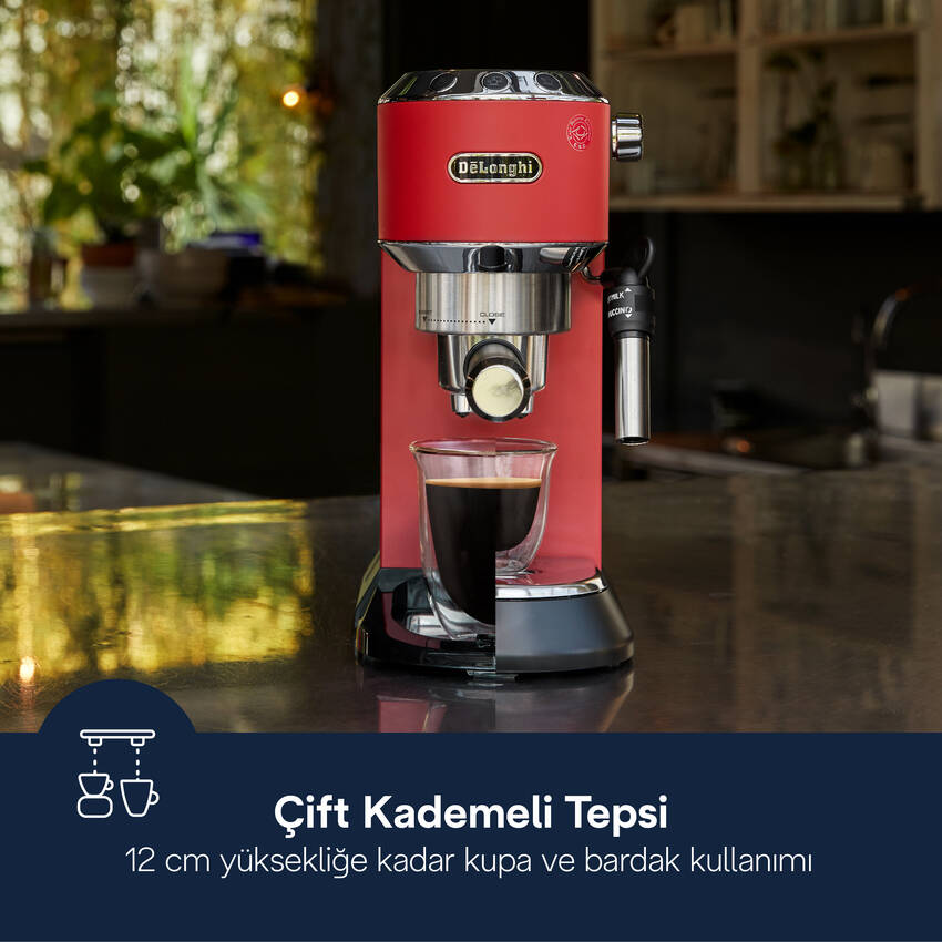 Dedica, EC685.R Manuel Espresso Kahve Makinesi - 6