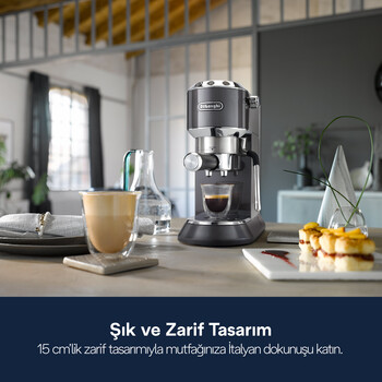 Dedica EC885.GY Manuel Espresso Kahve Makinesi - 4