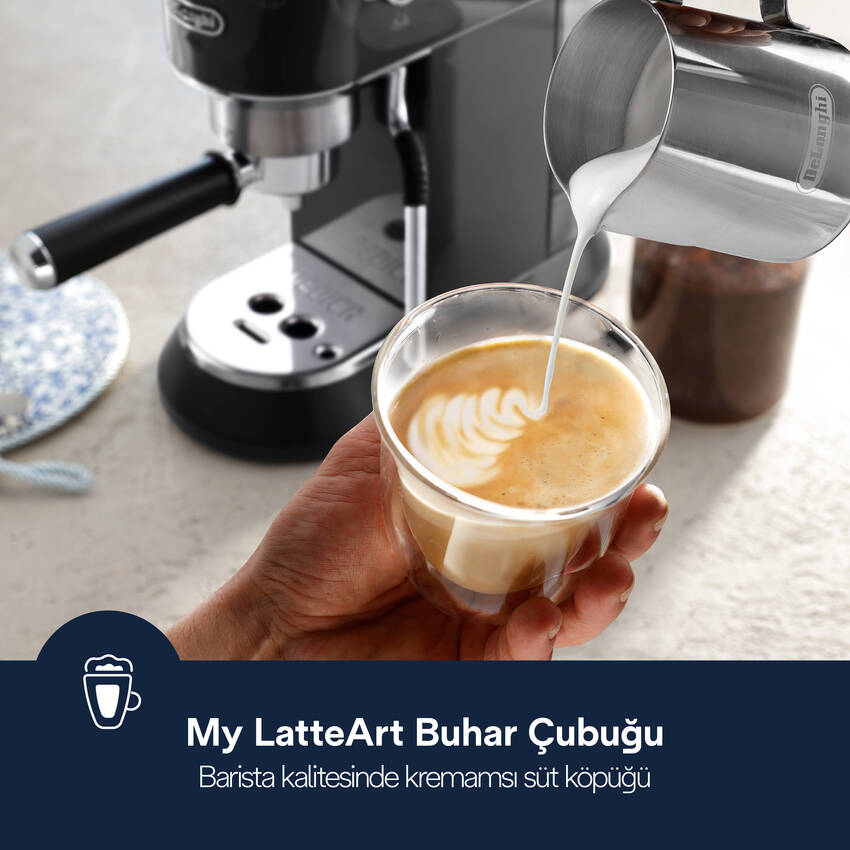 Dedica EC885.GY Manuel Espresso Kahve Makinesi - 5