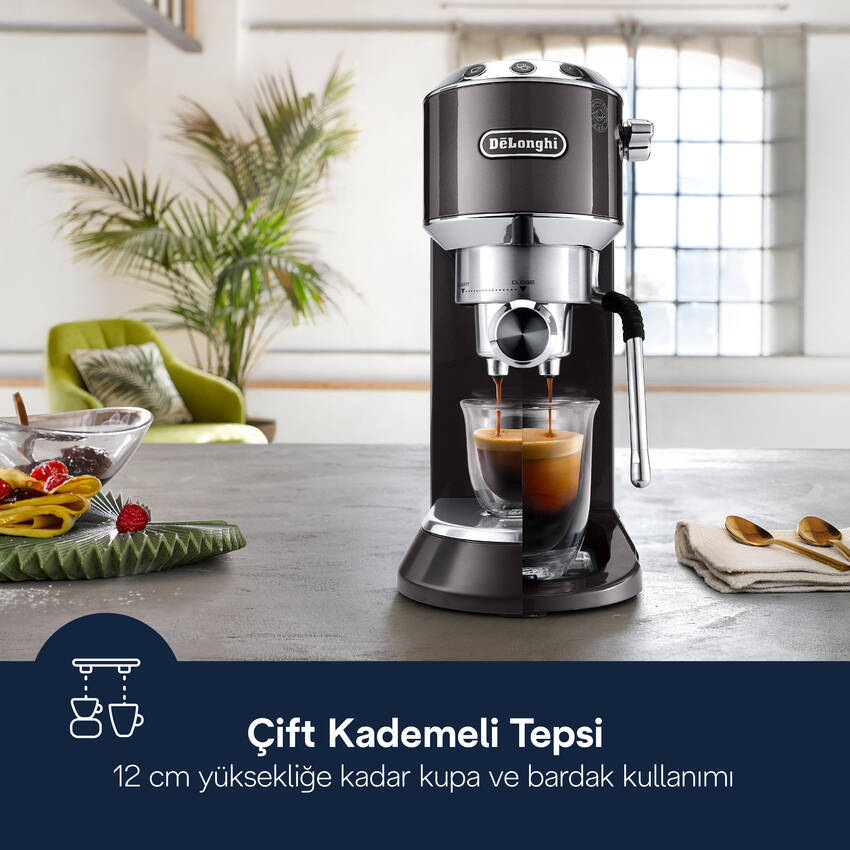 Dedica EC885.GY Manuel Espresso Kahve Makinesi - 6
