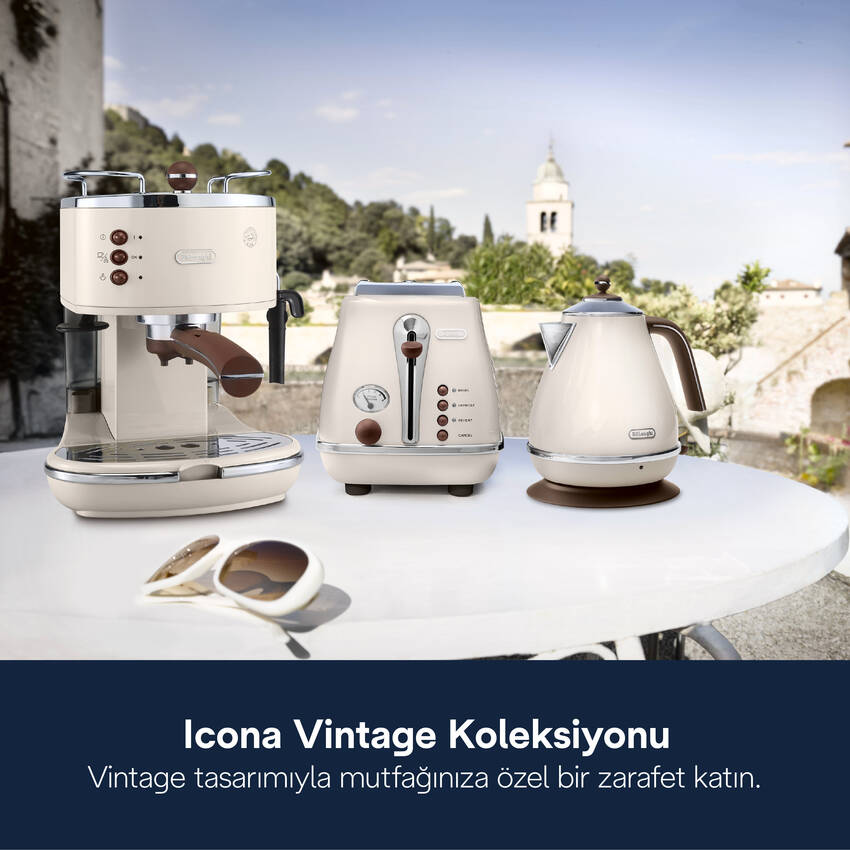 Icona Vintage, ECOV311.BG Manuel Espresso Kahve Makinesi - 2