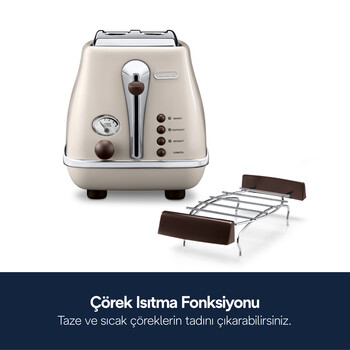 Icona Vintage, CTOV2103.BG Vintage Ekmek Kızartma Makinesi - 4
