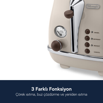 Icona Vintage, CTOV2103.BG Vintage Ekmek Kızartma Makinesi - 6