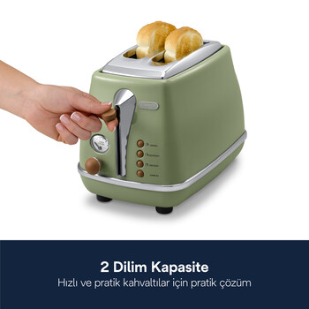 Icona Vintage, CTOV2103.GR Ekmek Kızartma Makinesi - 3