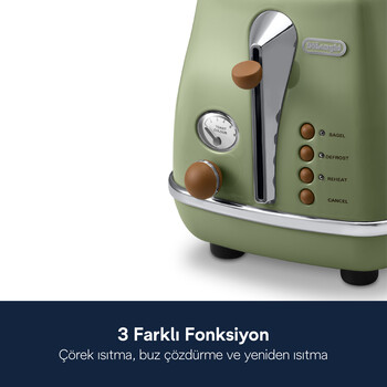 Icona Vintage, CTOV2103.GR Ekmek Kızartma Makinesi - 6