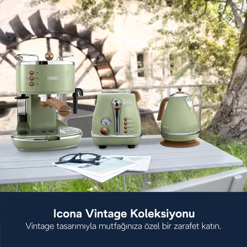 Icona Vintage, ECOV311GR Manuel Espresso Kahve Makinesi - 2