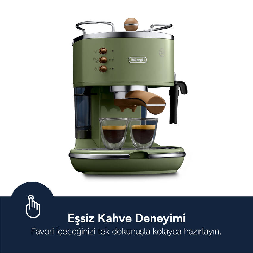 Icona Vintage, ECOV311GR Manuel Espresso Kahve Makinesi - 3
