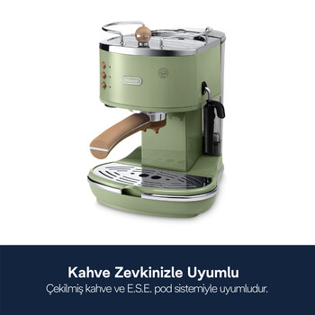 Icona Vintage, ECOV311GR Manuel Espresso Kahve Makinesi - 6