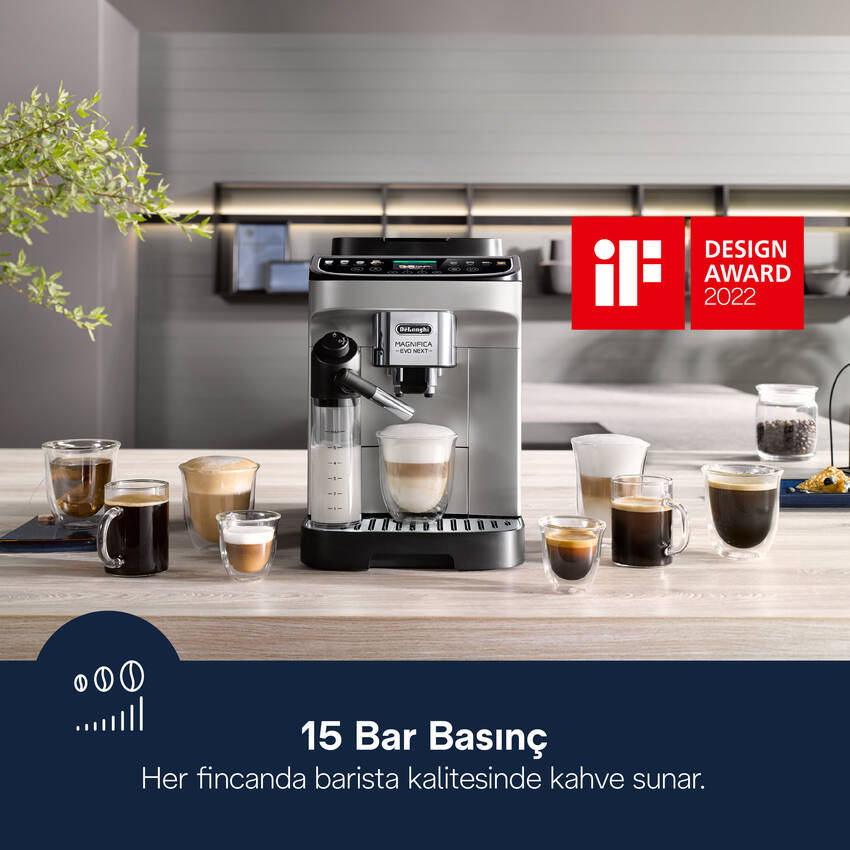 Magnifica Evo, ECAM310.80.SB Next Tam Otomatik Espresso Kahve Makinesi - 2