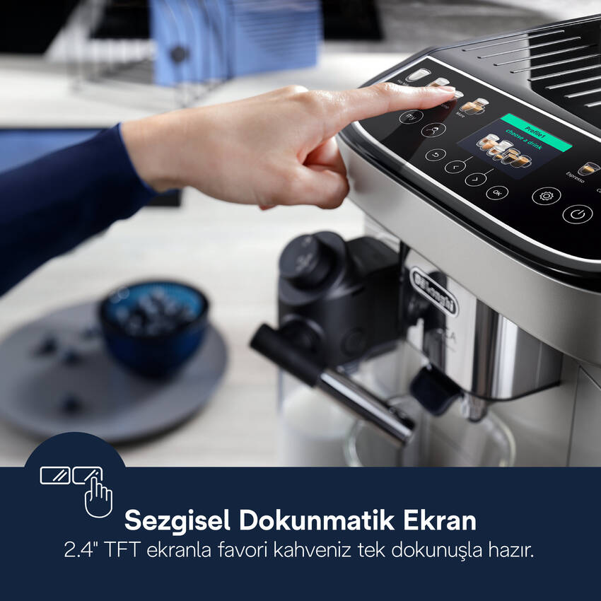 Magnifica Evo, ECAM310.80.SB Next Tam Otomatik Espresso Kahve Makinesi - 4