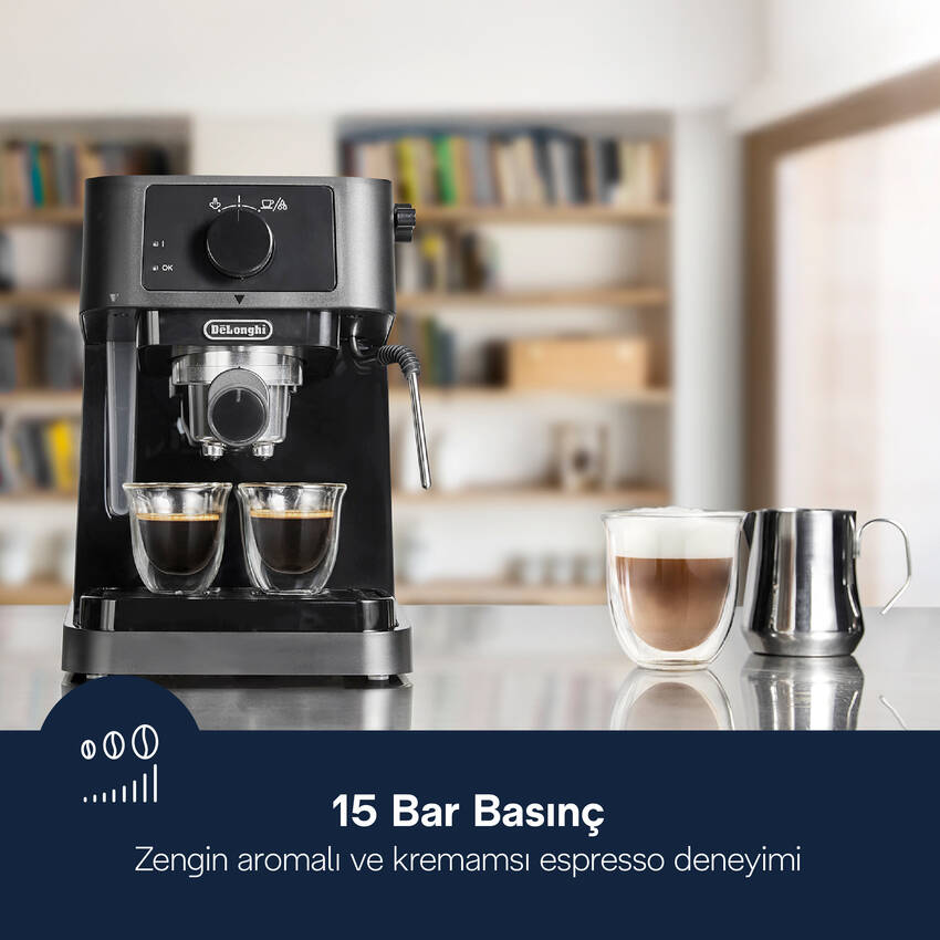 Stilosa, EC230.BK Manuel Espresso Kahve Makinesi - 3