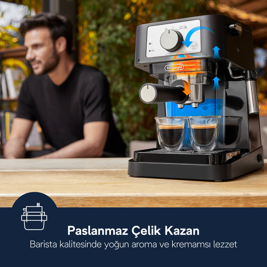 Stilosa, EC230.BK Manuel Espresso Kahve Makinesi - 5